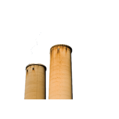 Power Station Chimneys Png Free Image (salmon, gray)