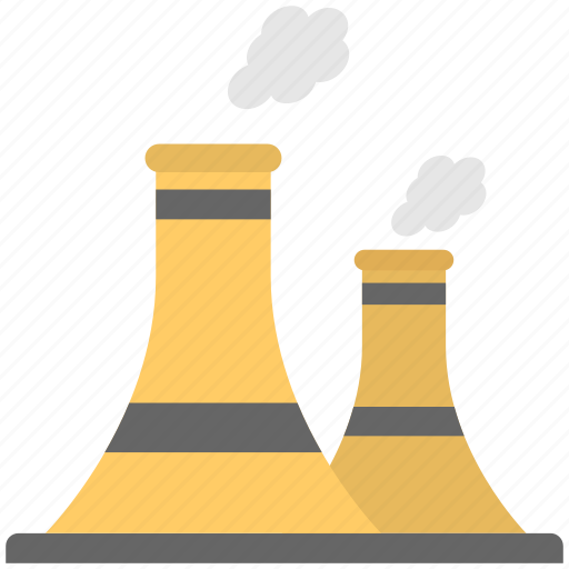 Power Station Chimneys Png Image File (indigo, gray, black, lavender, salmon)