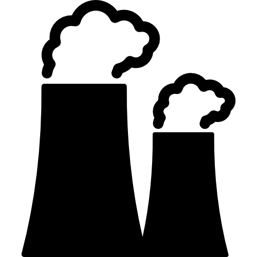 Power Station Chimneys Png Images (black, gray, white, lavender)