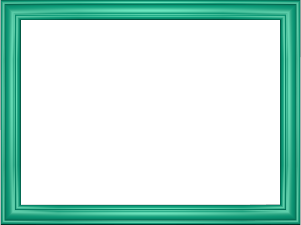 Powerpoint Frame Png Pic (teal, green, black)