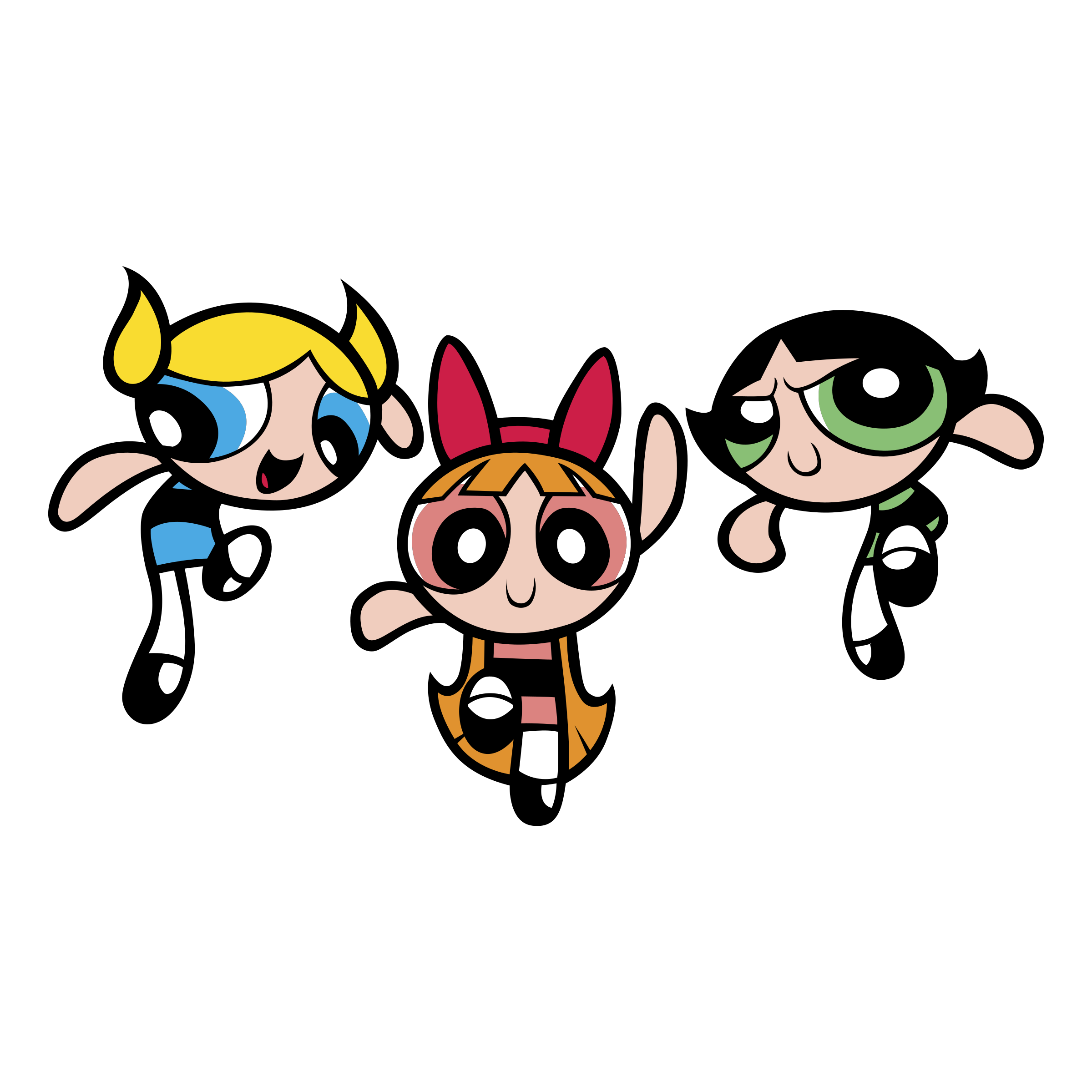 Powerpuff Girls Png Image Free Download (gold, pink, black, white)