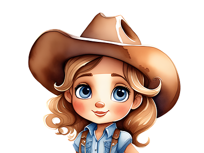 Cowgirl Png Cutout (chocolate, beige, black, white)