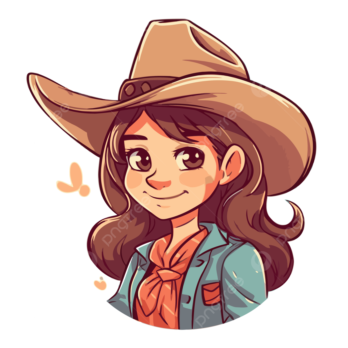 Cowgirl Png Image (chocolate, black, silver, salmon, pink)