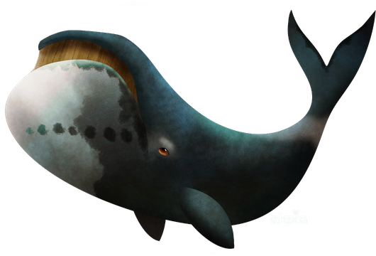 Bowhead Whales Png Isolated Pic (black)