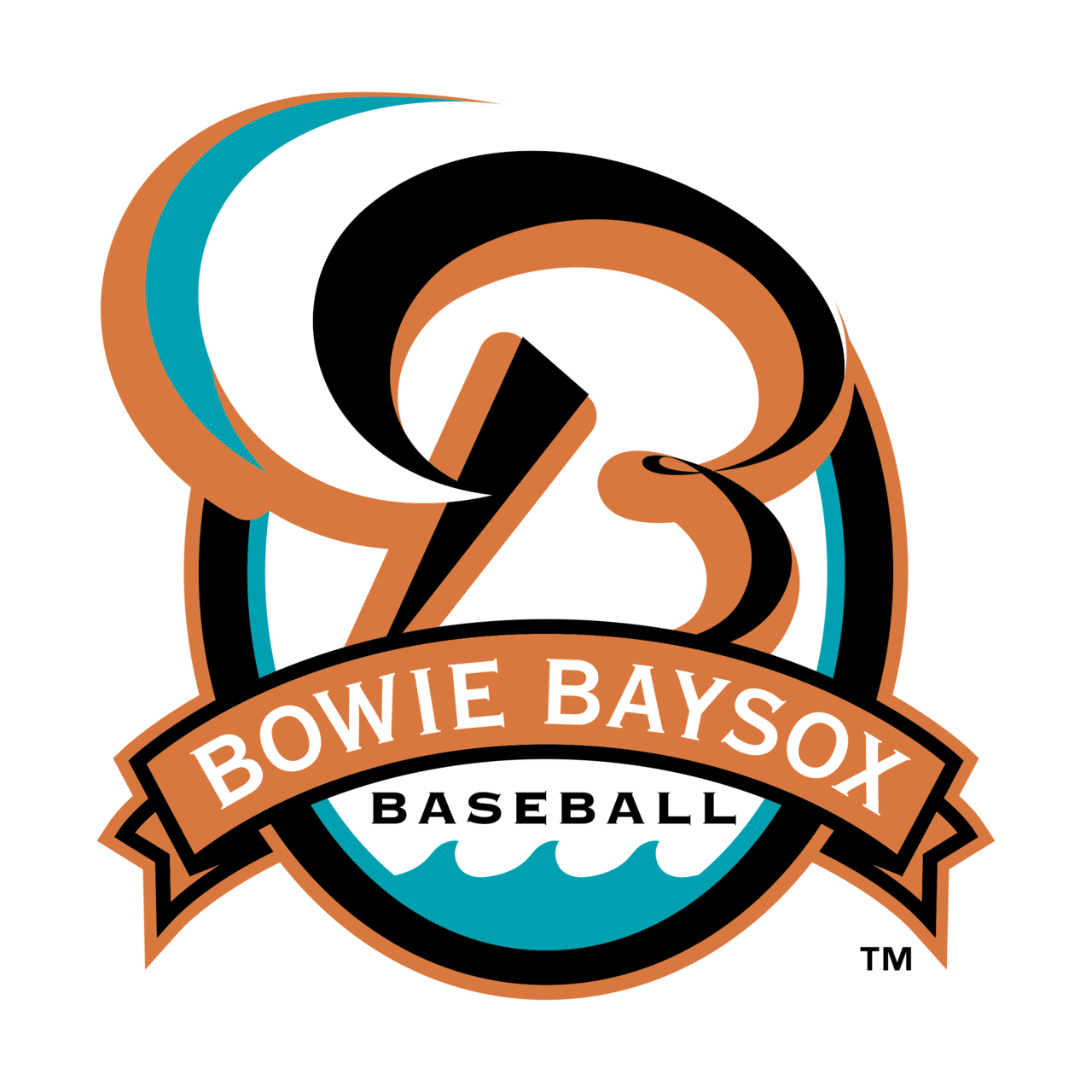 Bowie Baysox Png Hd (white, black, chocolate, teal)