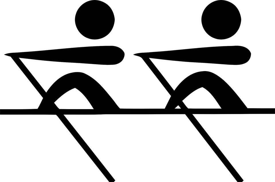 Rowing Png Image (gray, black, white)