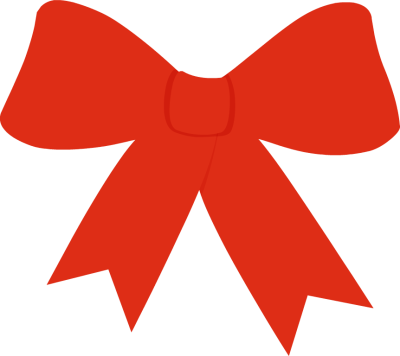 Bowknot Transparent Background (black, red)