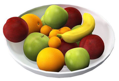 Bowl Of Fruit Png Free Download (white, beige, black)