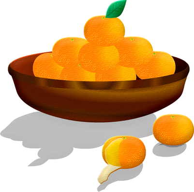 Bowl Of Fruit Png Photos (maroon, orange, black)