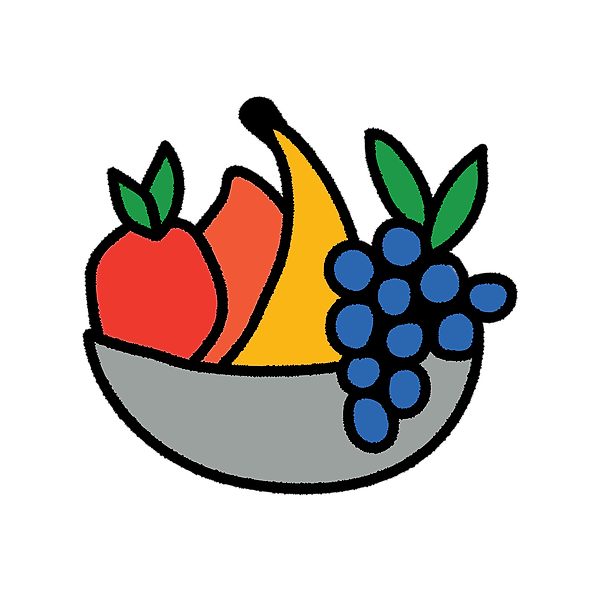 Bowl Of Fruit Png Transparent (teal, black, orange, gray, chocolate)