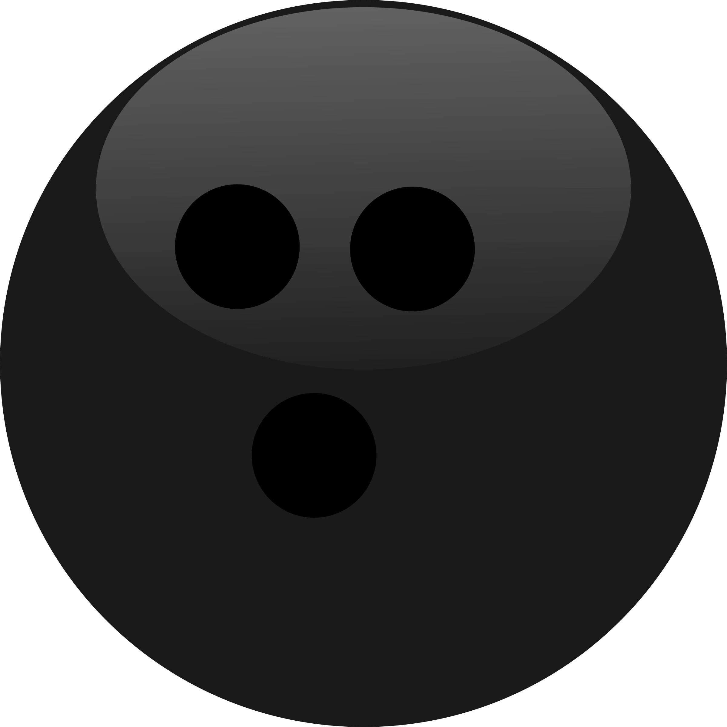 Bowling Ball Png File (black, gray, indigo)