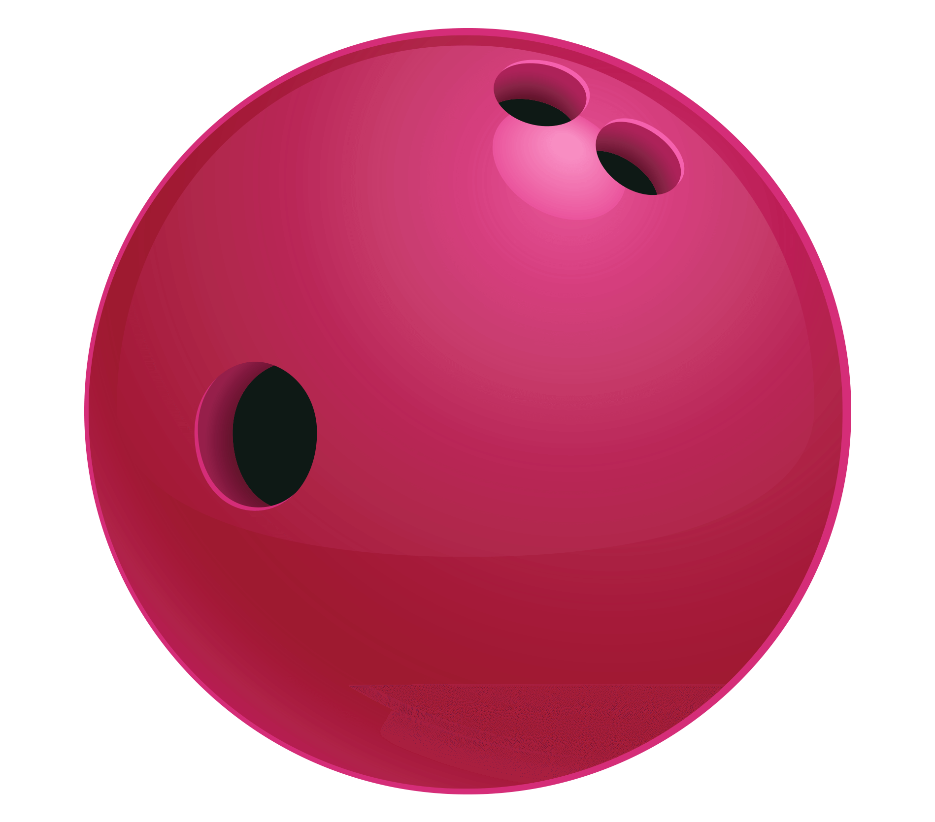 Bowling Ball Png Image (salmon, maroon, purple, black)