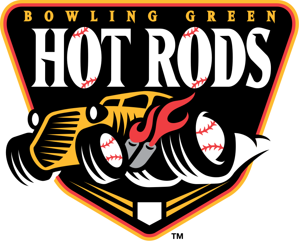 Bowling Green Hot Rods Png (white, black, silver, orange, chocolate)