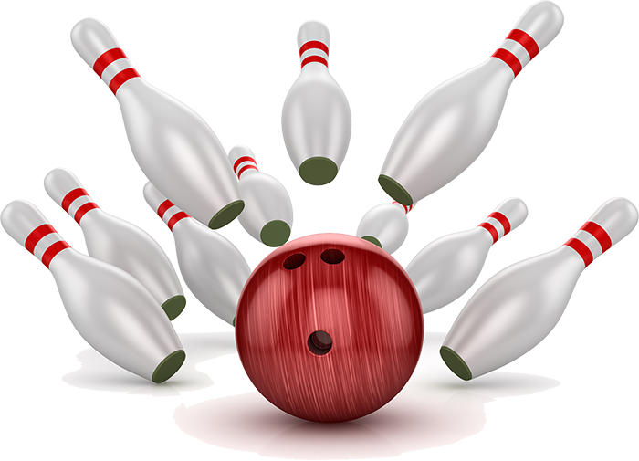 Bowling Strike Download Png Image (beige, lavender)