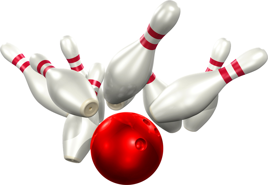 Bowling Strike Png Background Image (white, black, silver, beige, maroon)