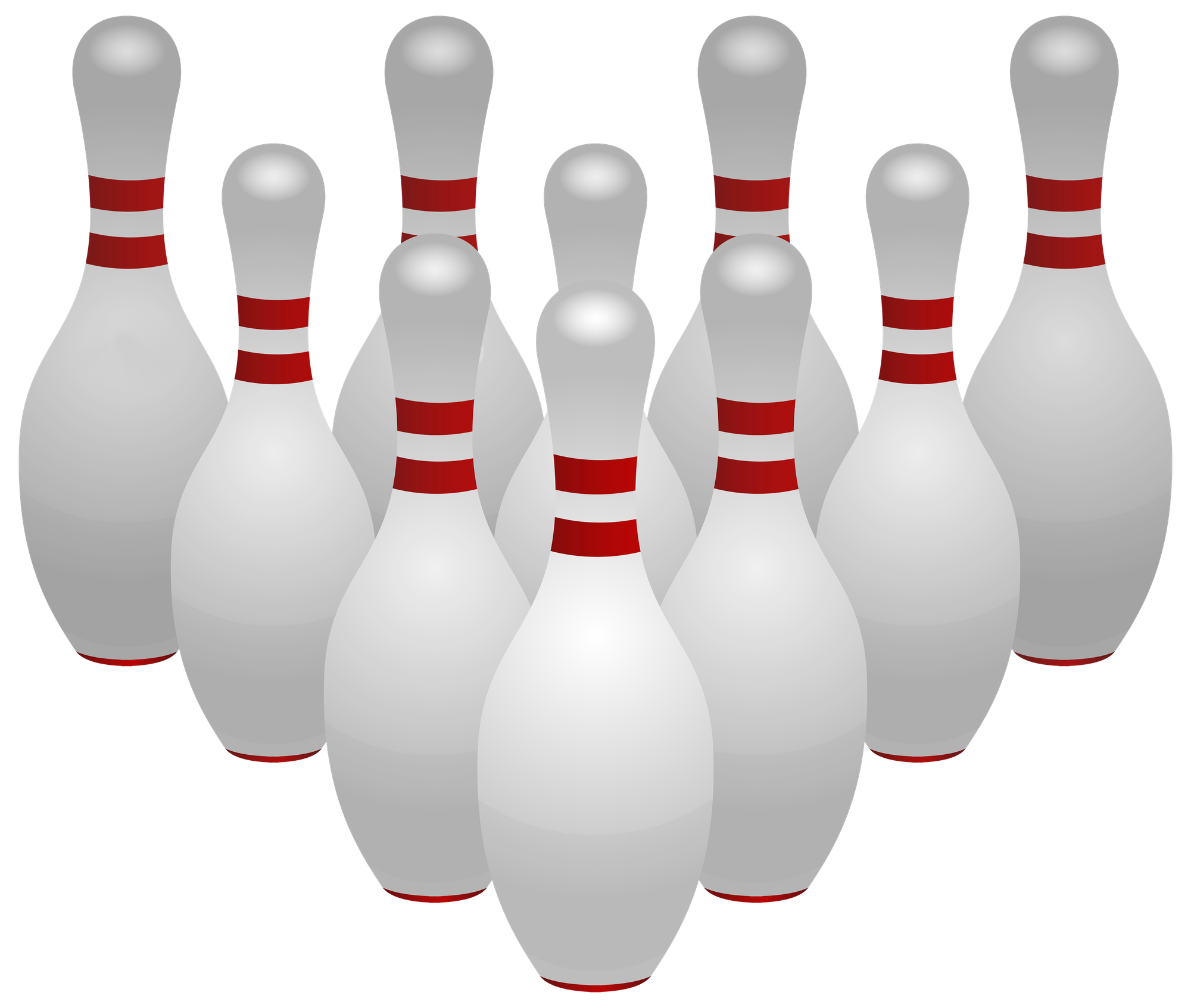 Bowling Strike Png Transparent Hd Photo (black, silver)