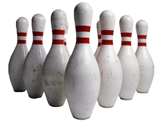 Bowling Strike Png Transparent Picture (black, gray, silver)