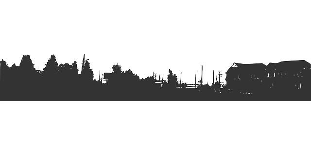 Town Png Image (black, silver, white)