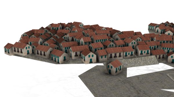 Town Transparent Background (black, gray)