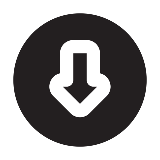 Down Alt Circle Free Png Icon Download (black)