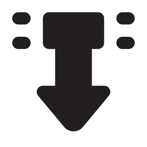 Down Junction Sign Free Transparent Png Icon Download (black)