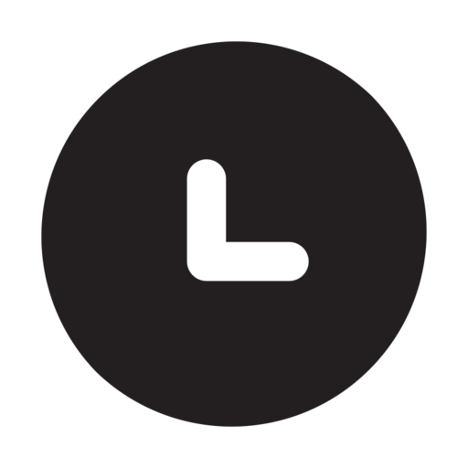 Down Left Circle Free Png Icon (black)