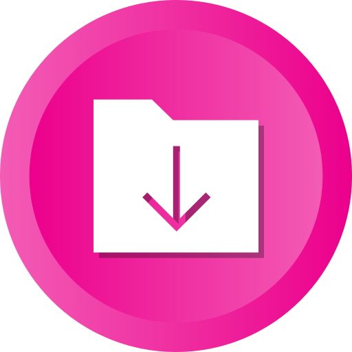 Download Files Folder Downloading Inbox Down Arrow Storage Free Png Icon Download (salmon, purplish red, white, black, purple)