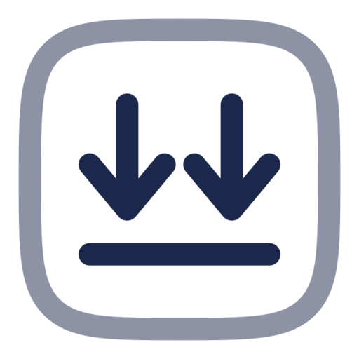 Download Twice Square Free Png Icon (navy, black)