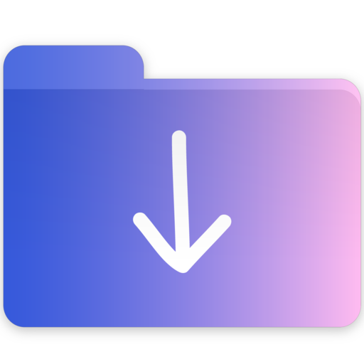 Downloadfolder Free Png Icon Download (silver, gray, black, indigo)