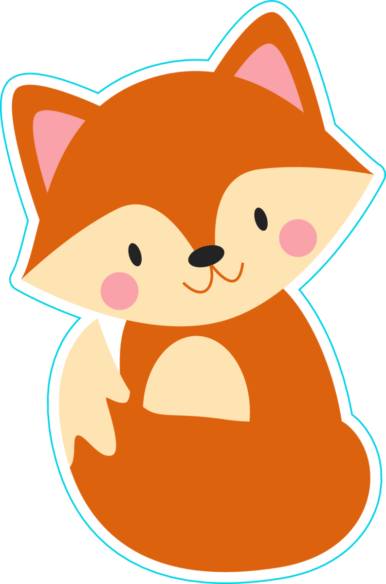 Fox Vector Face Png File (black, chocolate, beige, pink)