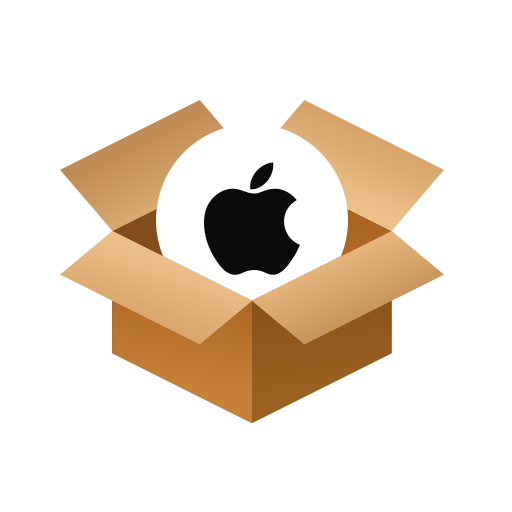 Box Apple Icon Free Transparent Png Icon Download (salmon, black, white)