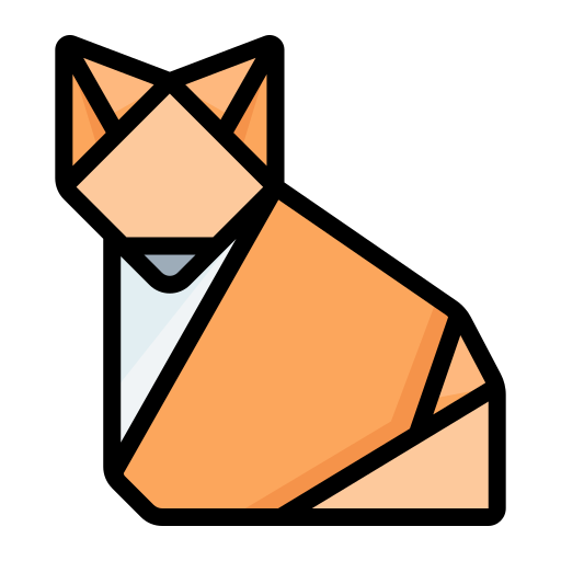 Fox Creative Craft Paper Origami Icon Free Png Icon Download (salmon, black, gray, lavender, pink)