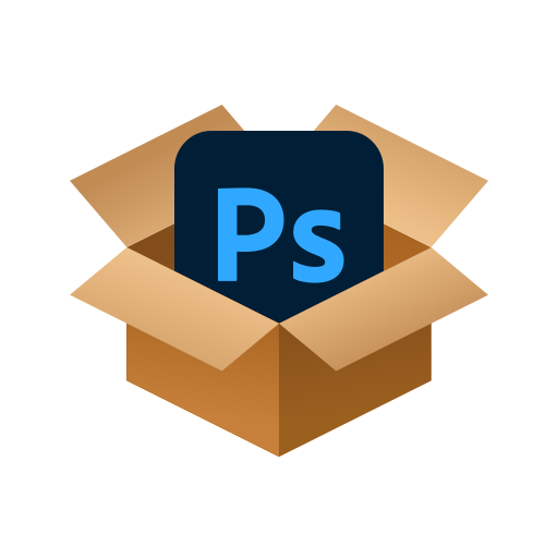 Box Photoshop Icon Free Png Icon Download (olive, greenish blue, salmon, black)