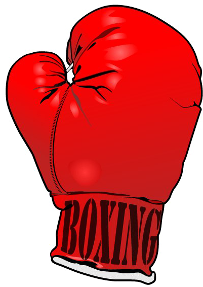 Boxing Glove Png File (black, red)