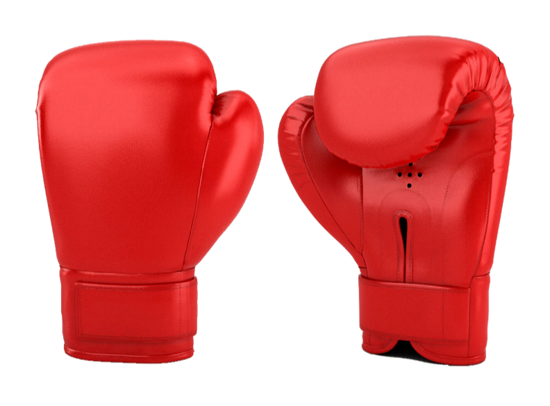 Boxing Glove Png Free Image (black, salmon, red)