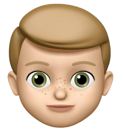 Boy Emoji Avatar Png (black, silver)