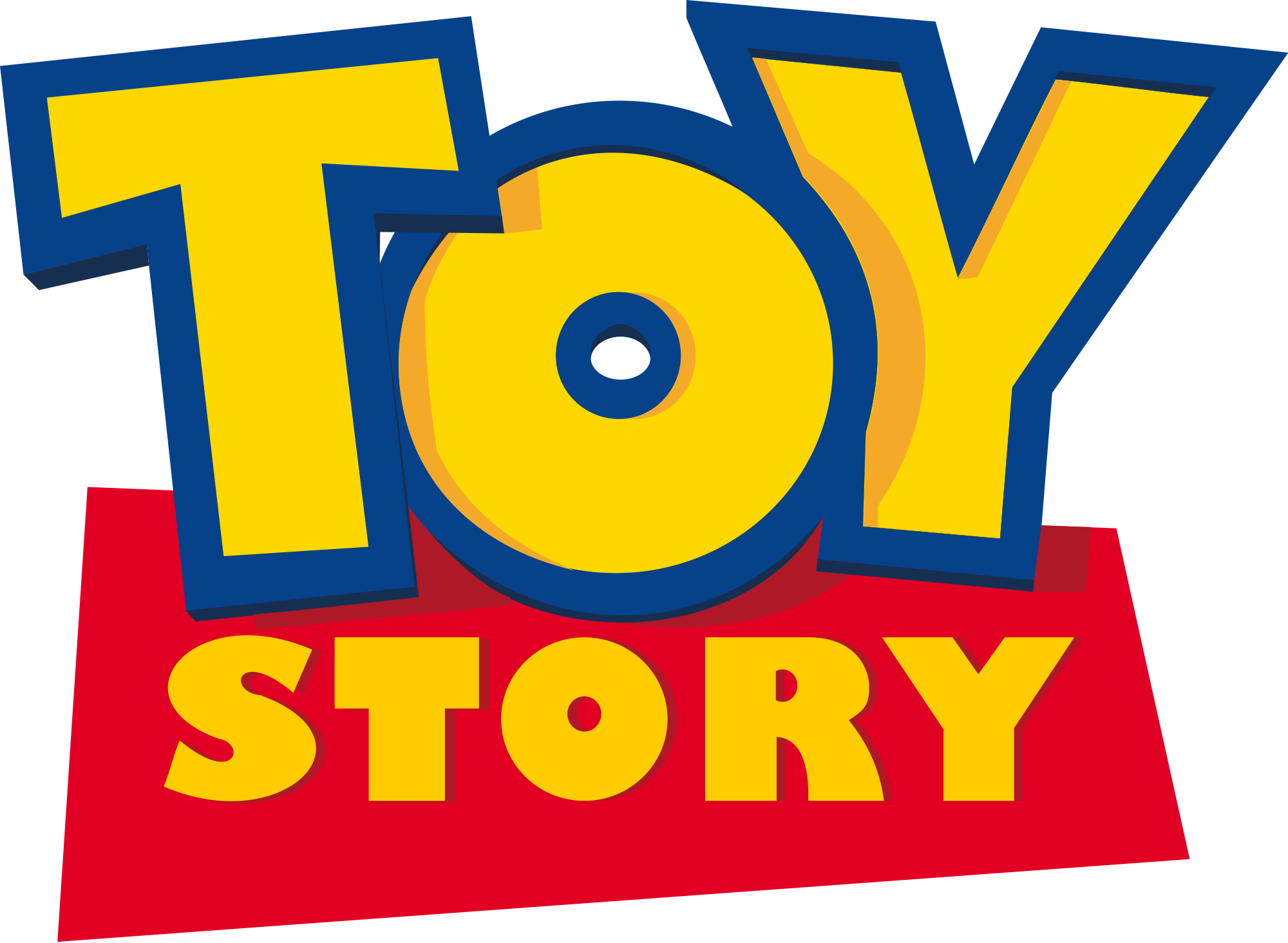 Toy Story Logo Transparent (gold, black, teal, red)