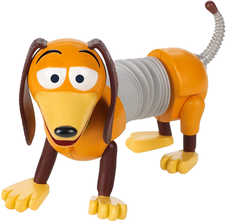 Toy Story Slinky Dog Png Transparent Image (black, gray, salmon, silver, orange)