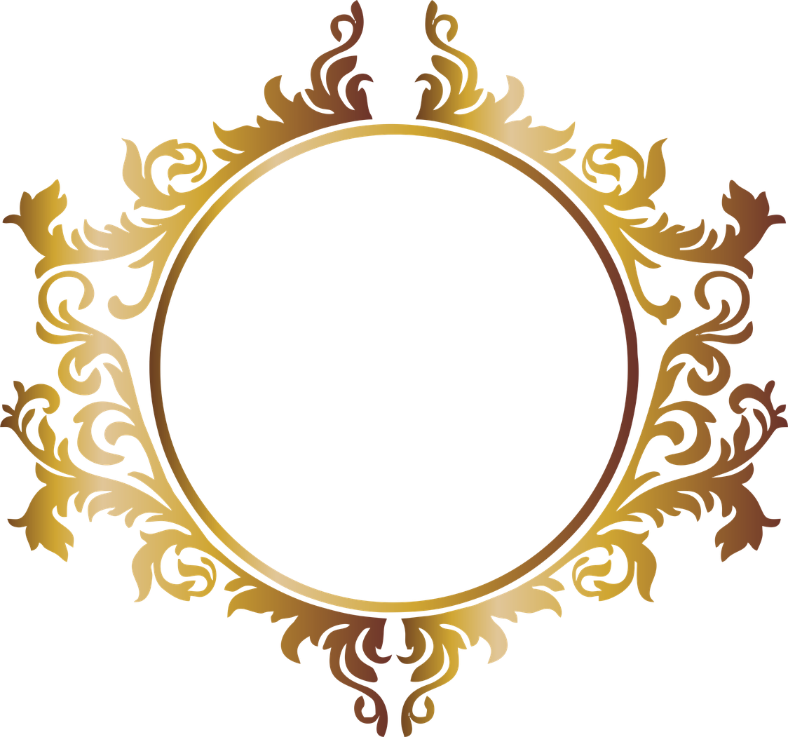 Royal Frame Png Picture (chocolate, black)