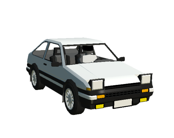 Toyota Ae86 Png Image (black, gray, lavender, white)