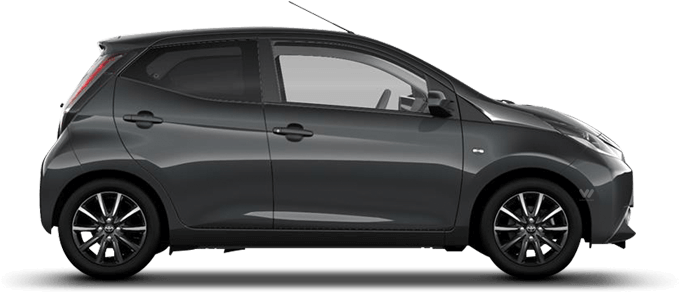 Toyota Aygo Png Isolated Photo (black)