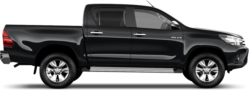 Toyota Hilux Png Isolated Pic (black, gray)