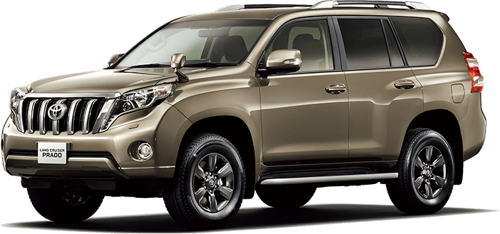 Toyota Land Cruiser Prado Png Isolated Image (black, gray, white)