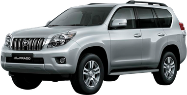 Toyota Land Cruiser Prado Png Isolated Photo (black, silver)