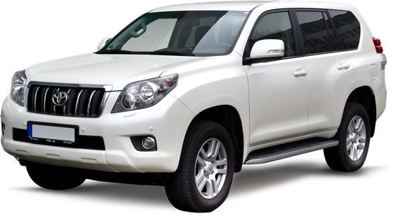 Toyota Land Cruiser Prado Png (black, silver, white)