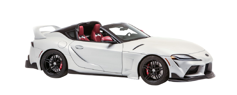 Toyota Supra 2020 Png Isolated Image (black, silver, beige, lavender)