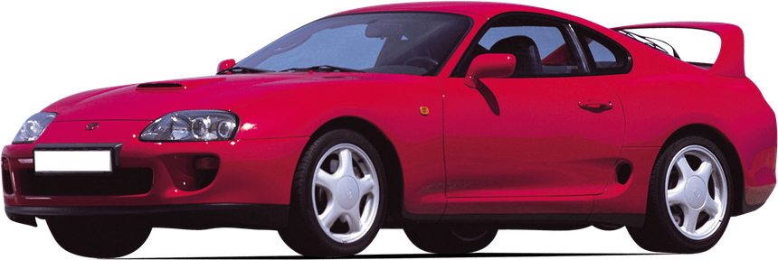 Toyota Supra Png Isolated Photo (black, white)