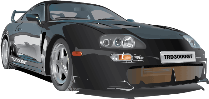 Toyota Supra Png Photos (indigo, black, gray)