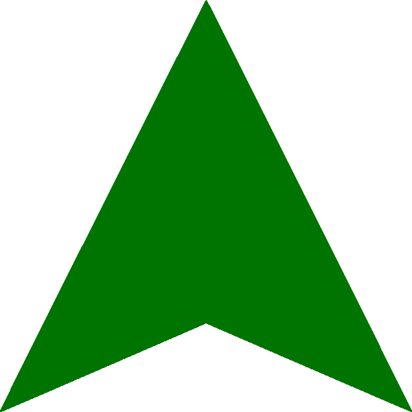 Up Arrow Png File (black, green)