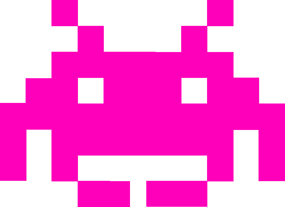 Space Invaders Alien Png Free Image (violet, purplish red)